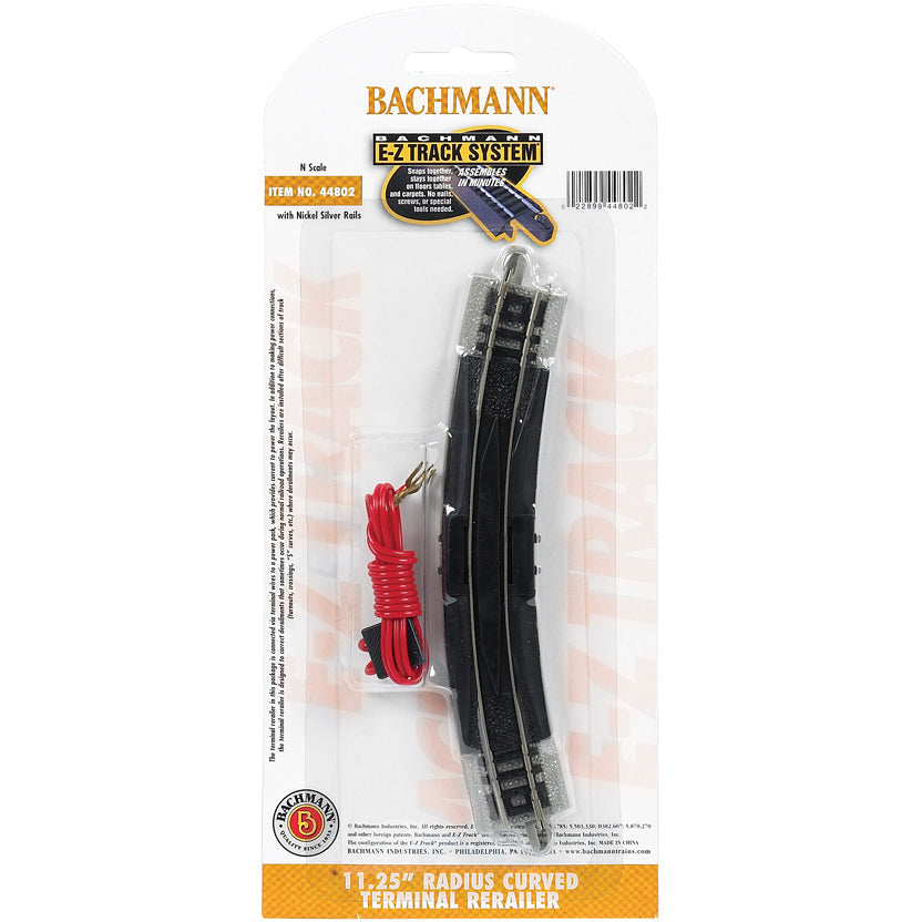 Bachmann 11.25" Radius Terminal Rerailer with Wire (N Scale)
