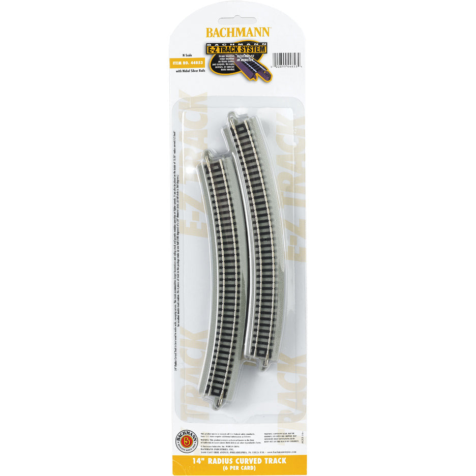 Bachmann 14" Radius Curved Track - N Scale