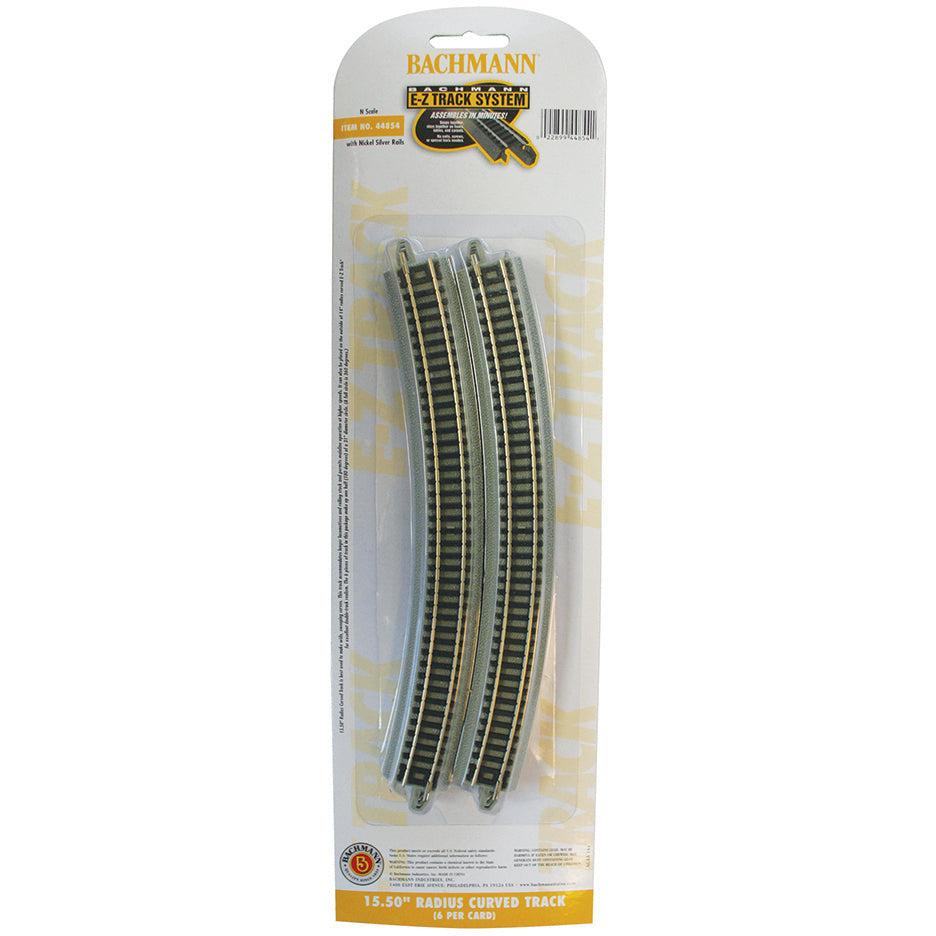 Bachmann 15.50" Radius Curved Track - N Scale