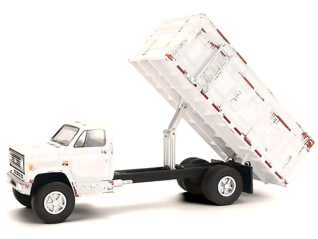 1980 Chevrolet C-70 Grain Truck White (Weathered) "S.D. Trucks" Series 20 1/64 Diecast Model by Greenlight
