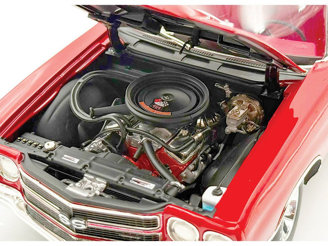 454 LS6 Engine and Transmission Replica from "1970 Chevrolet Chevelle SS" 1/18 Model by ACME-Acme-ModelCars.com
