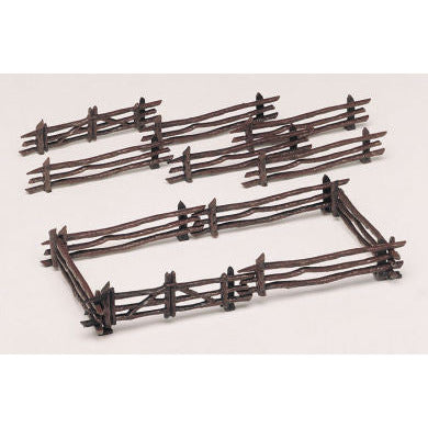 Bachmann Rustic Fence (12 pieces)