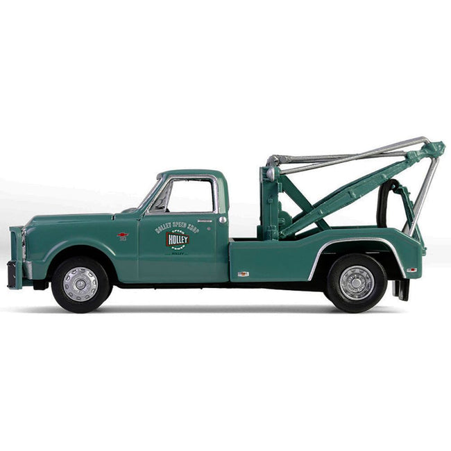 1967 Chevrolet C-30 Dually Wrecker Tow Truck "Holley Speed Shop" Green "Dually Drivers" Series 16 1/64 Diecast Model Car by Greenlight