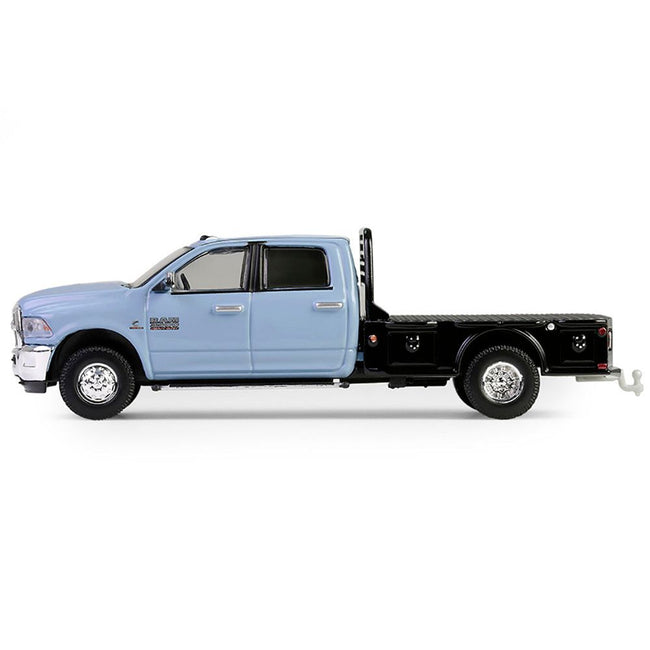 2018 Ram 3500 Dually Flatbed Truck Robin’s Egg Blue "Dually Drivers" Series 16 1/64 Diecast Model Car by Greenlight