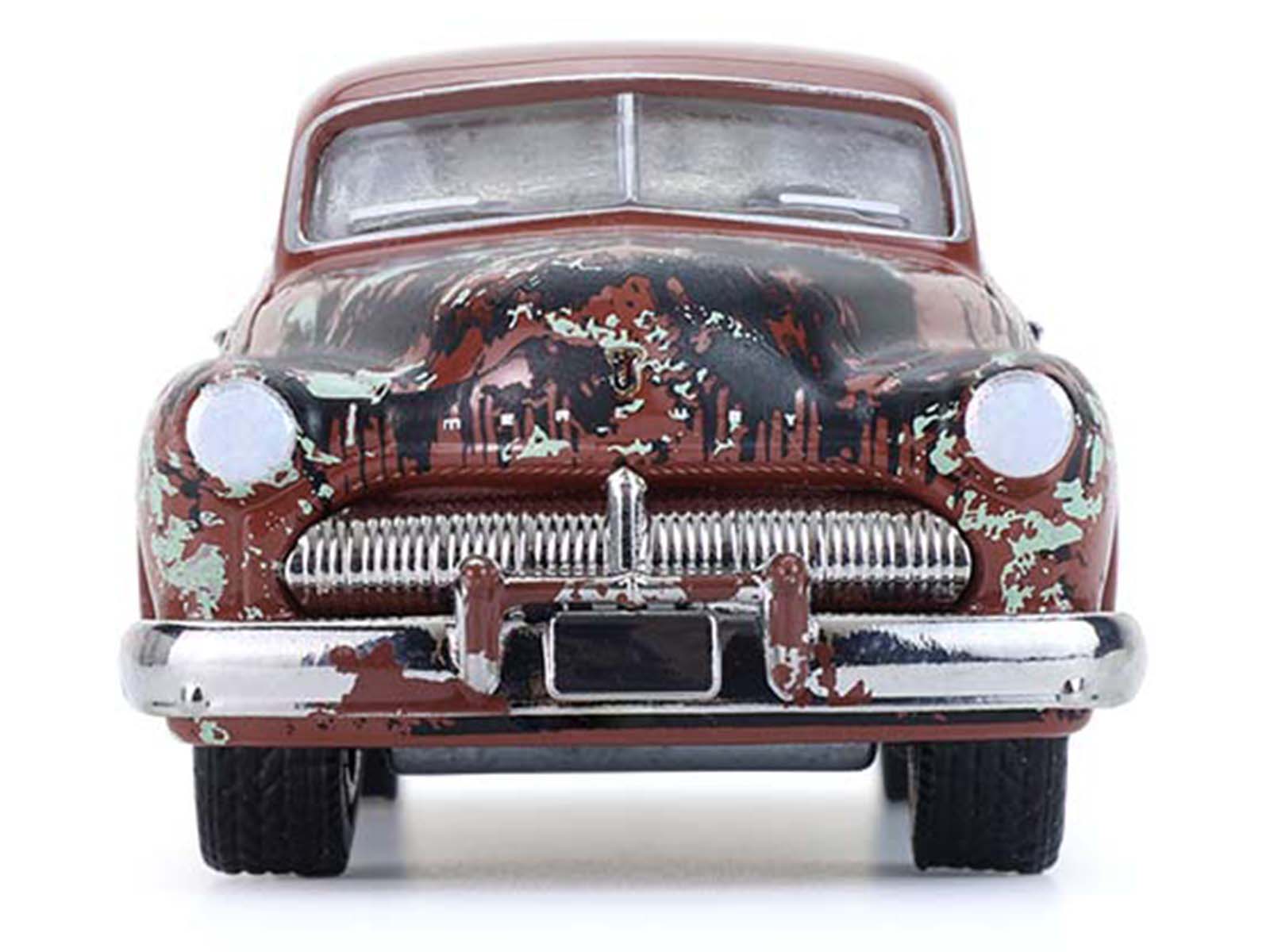 Vintage rusty red car model