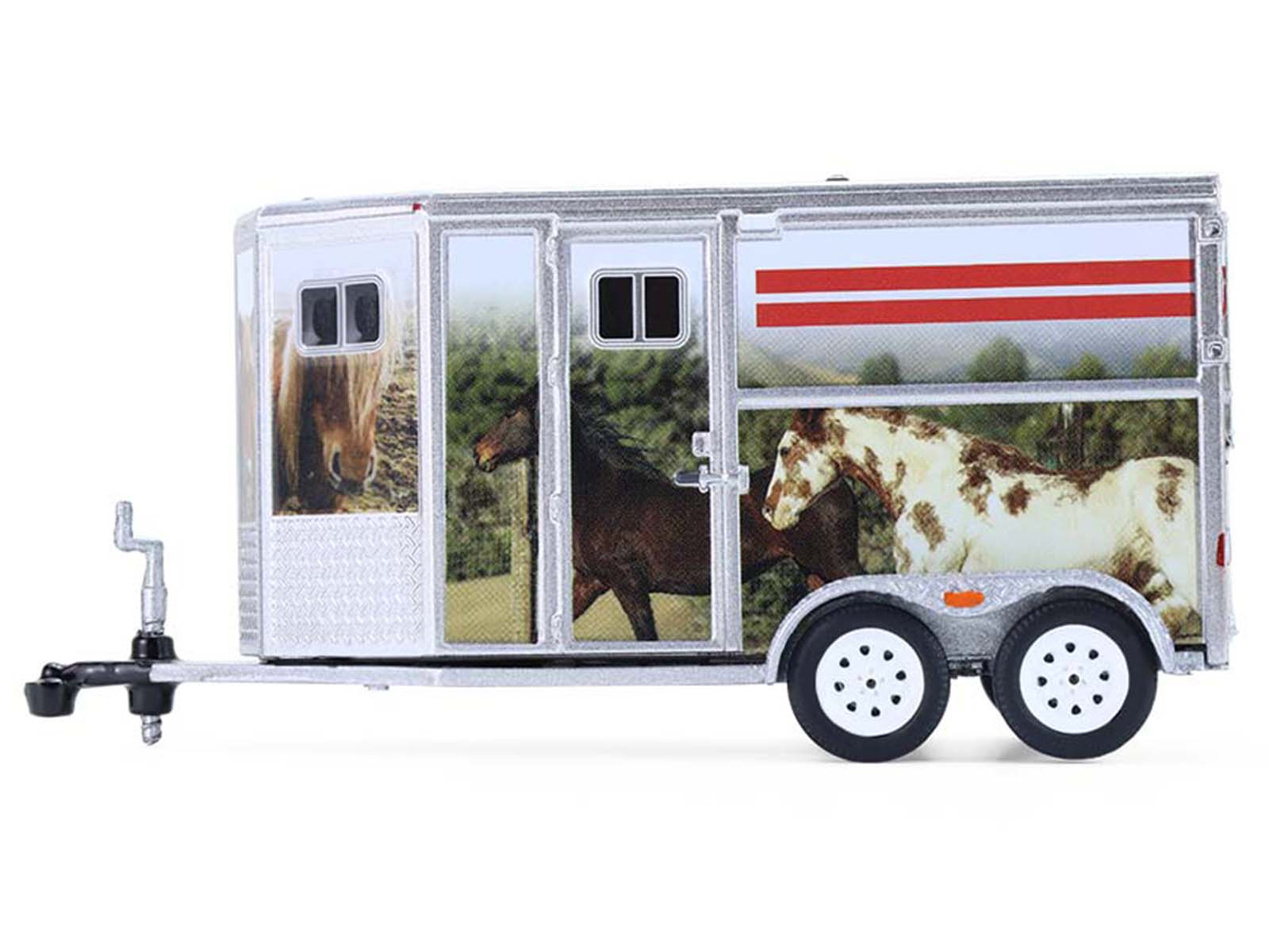 Horse trailer toy with horses visible, model 48110F-2__94305