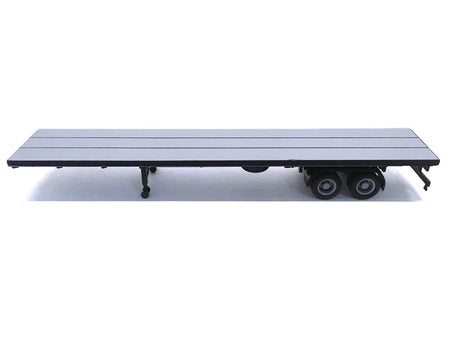 48ft Flatbed Trailer Gray Top 1/87 (HO) Plastic Model by Promotex-Promotex-ModelCars.com