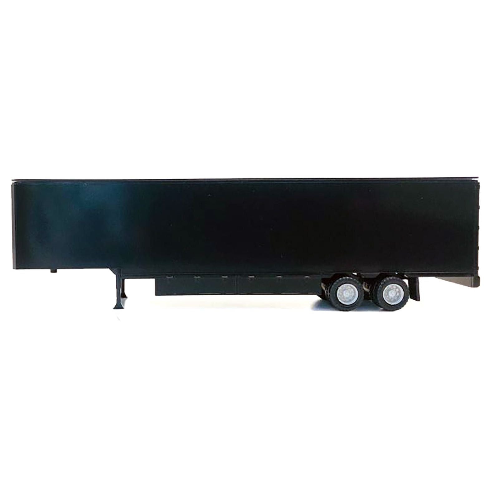 48ft Moving Van Trailer Black 1/87 (HO) Plastic Model by Promotex - Promotex - ModelCars.com