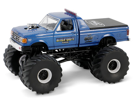 1987 Ford F-250 Monster Truck Blue Metallic "Bigfoot #6" "Kings of Crunch" Series 15 1/64 Diecast Model Car by Greenlight