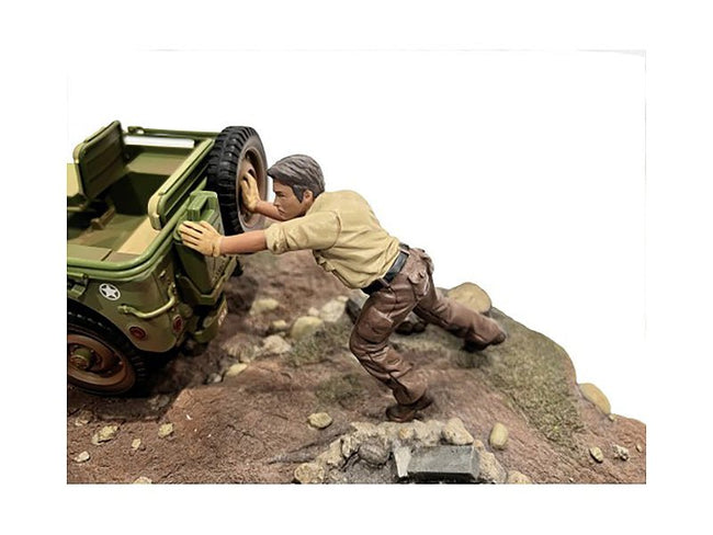 "4X4 Mechanic" Figure 5 for 1/18 Scale Models by American Diorama-American Diorama-ModelCars.com