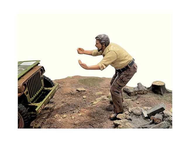 "4X4 Mechanic" Figure 6 for 1/18 Scale Models by American Diorama-American Diorama-ModelCars.com