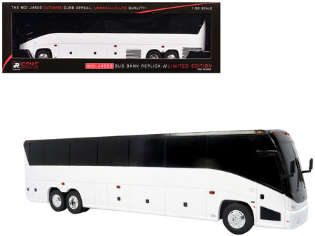 MCI J4500 Coach Bus Blank White Limited Edition 1/50 Model by Iconic Replicas