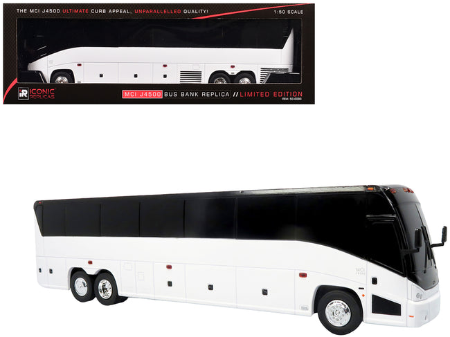 MCI J4500 Coach Bus Blank White Limited Edition 1/50 Model by Iconic Replicas