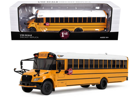 IC Bus Internal Combustion (ICE) School Bus Yellow with White Top 1/50 Diecast Model by First Gear
