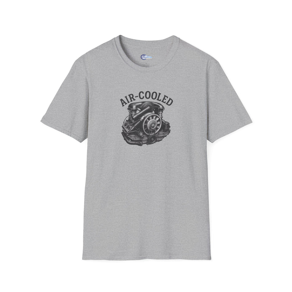 Air-Cooled Engine Vintage T-Shirt - Text Design + Graphic