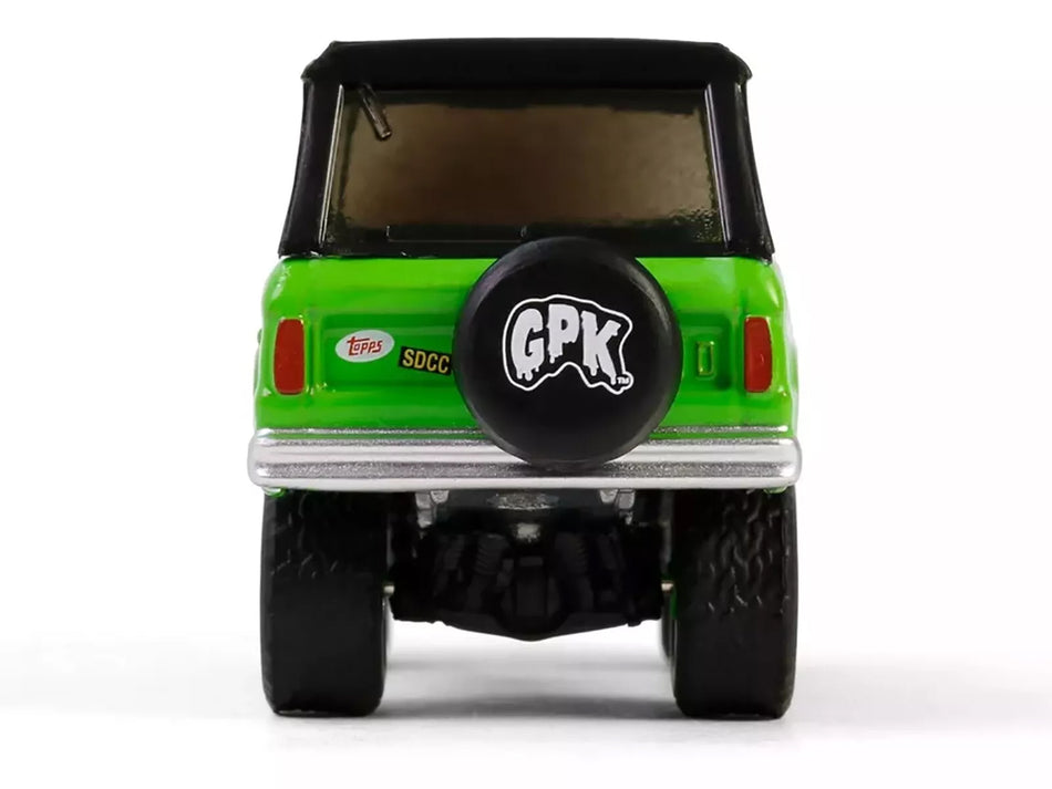 1969 Ford Bronco "Garbage Pail Kids: Super Snotty" Green with Black Top "San Diego Comic-Con 2024 Exclusive" 1/64 Diecast Model Car by Greenlight