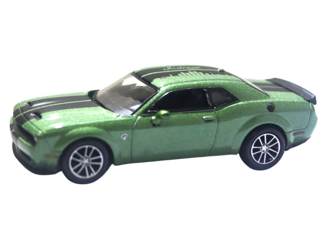 2020 Dodge Challenger SRT Demon 170 F8 Green Metallic with Black Indiana Stripes "2025 Greenlight Waltersons Collector's Expo Exclusive" 1/64 Diecast Model Car by Greenlight