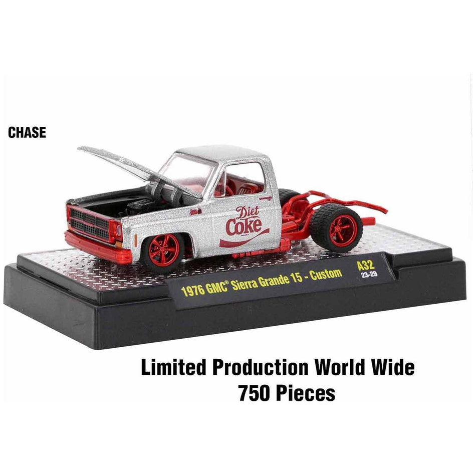 "Coca-Cola" Set of 3 pieces Release 32 Limited Edition to 9250 pieces Worldwide 1/64 Diecast Model Cars by M2 Machines