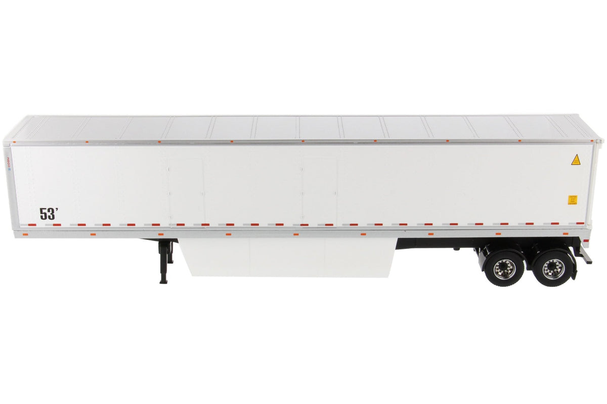 53' Dry Cargo Van Trailer White "Transport Series" 1/50 Diecast Model by Diecast Masters-Diecast Masters-ModelCars.com