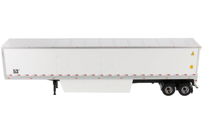 53' Dry Cargo Van Trailer White "Transport Series" 1/50 Diecast Model by Diecast Masters-Diecast Masters-ModelCars.com