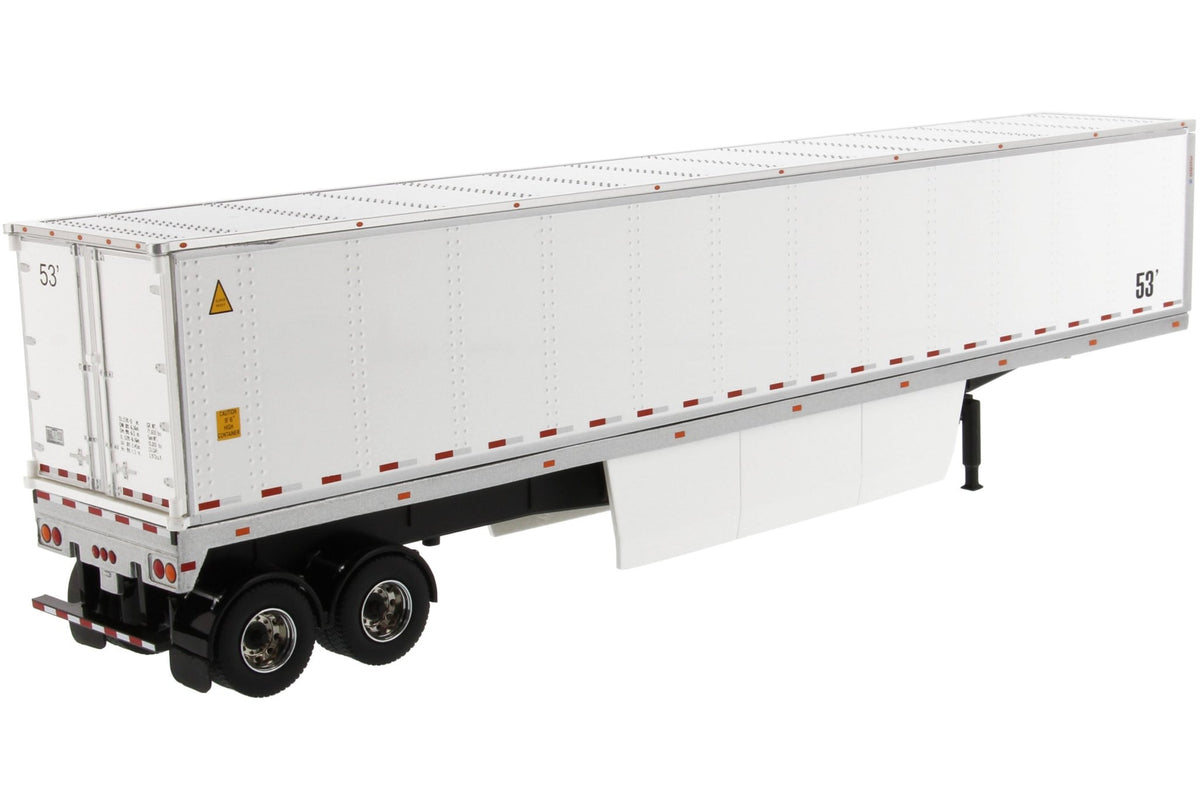 53' Dry Cargo Van Trailer White "Transport Series" 1/50 Diecast Model by Diecast Masters-Diecast Masters-ModelCars.com