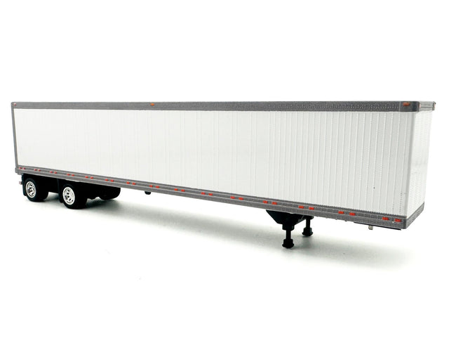 53' Spread Axle Dry Van Trailer White 1/87 (HO) Plastic Model Car by HO Logistics-HO Logistics Replicas-ModelCars.com