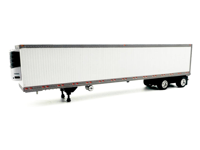 53' Spread Axle Refrigerated Trailer White 1/87 (HO) Plastic Model Car by HO Logistics-HO Logistics Replicas-ModelCars.com