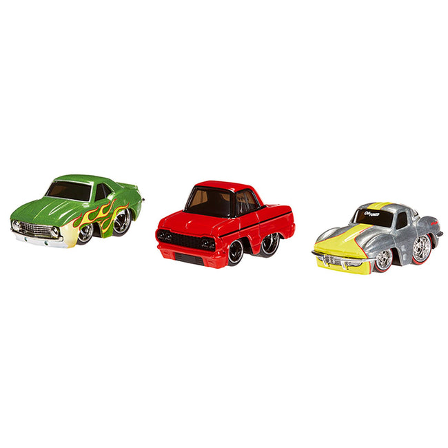 "Lowriders" Series 3 Chevrolet Triple Pack Set of 3 Cars Diecast Model Cars by CarTuned