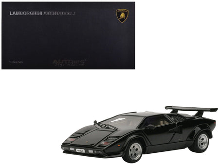 Lamborghini Countach 5000S Black 1/43 Diecast Model Car by Autoart