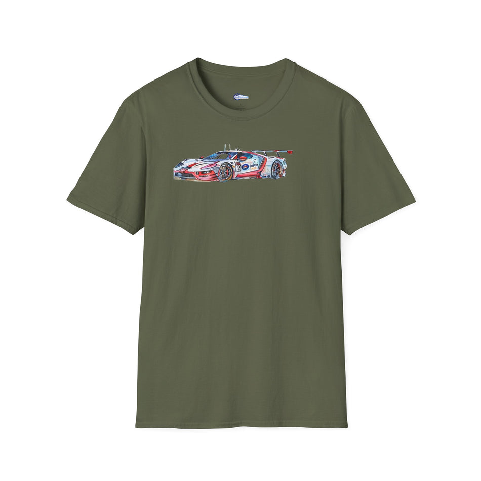 Sketch Art 24 Hours of Le Mans #69 Ryan Briscoe - Scott Dixon - Richard Westbrook Unisex T-Shirt - Racing Enthusiast Apparel
