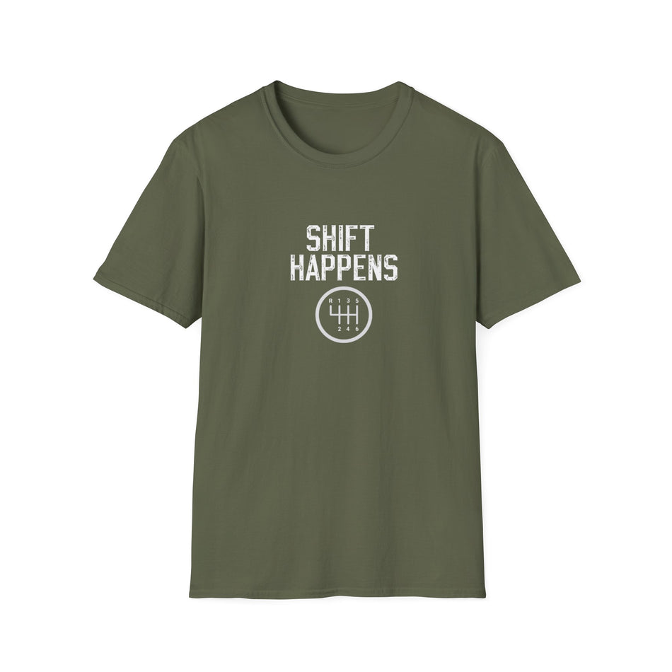 Vintage T-Shirt - Shift Happens - Text Design
