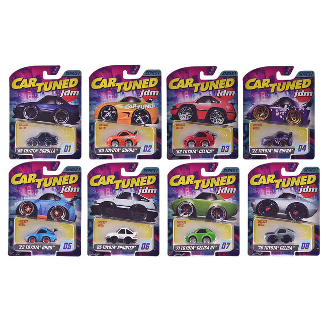 JDM Tuners Series 1 Set of 8 Pieces Diecast Model Cars by CarTuned