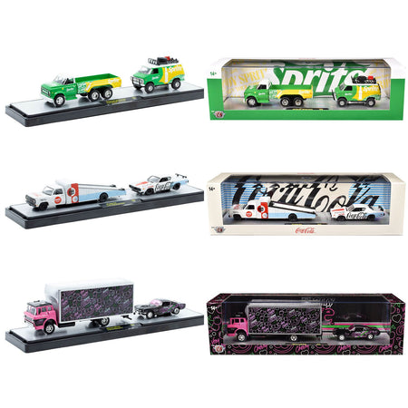 Auto Haulers "Soda" Set of 3 pieces Release 38 Limited Edition to 8000 pieces Worldwide 1/64 Diecast Models by M2 Machines