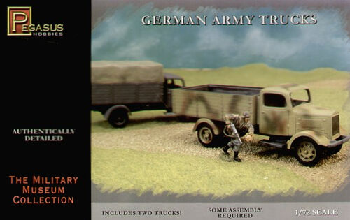 Pegasus 7610 German WWII Army Truck - 2 vehicles in box