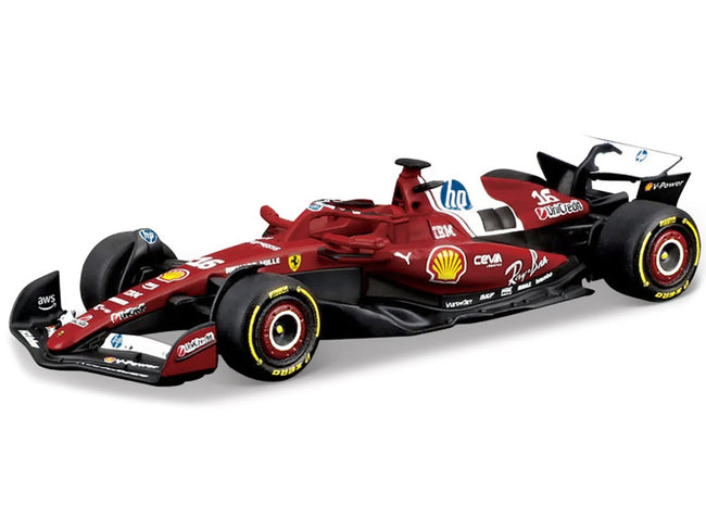 Ferrari SF-25 #16 Charles Leclerc Formula One F1 World Championship (2025) "Formula Racing" Series 1/64 Diecast Model Car by Bburago