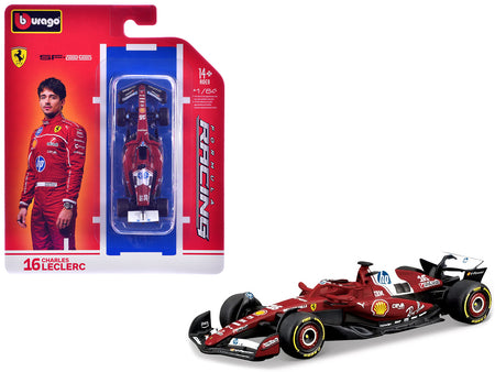 Ferrari SF-25 #16 Charles Leclerc Formula One F1 World Championship (2025) "Formula Racing" Series 1/64 Diecast Model Car by Bburago
