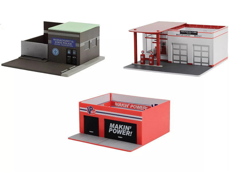 "Mechanic's Corner" Series 10 Set of 3 Dioramas for 1/64 Scale Models by Greenlight