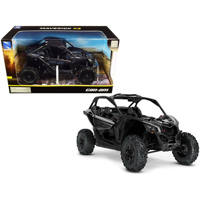 CAN-AM Maverick X3 ATV Triple Black 1/18 Diecast Model by New Ray