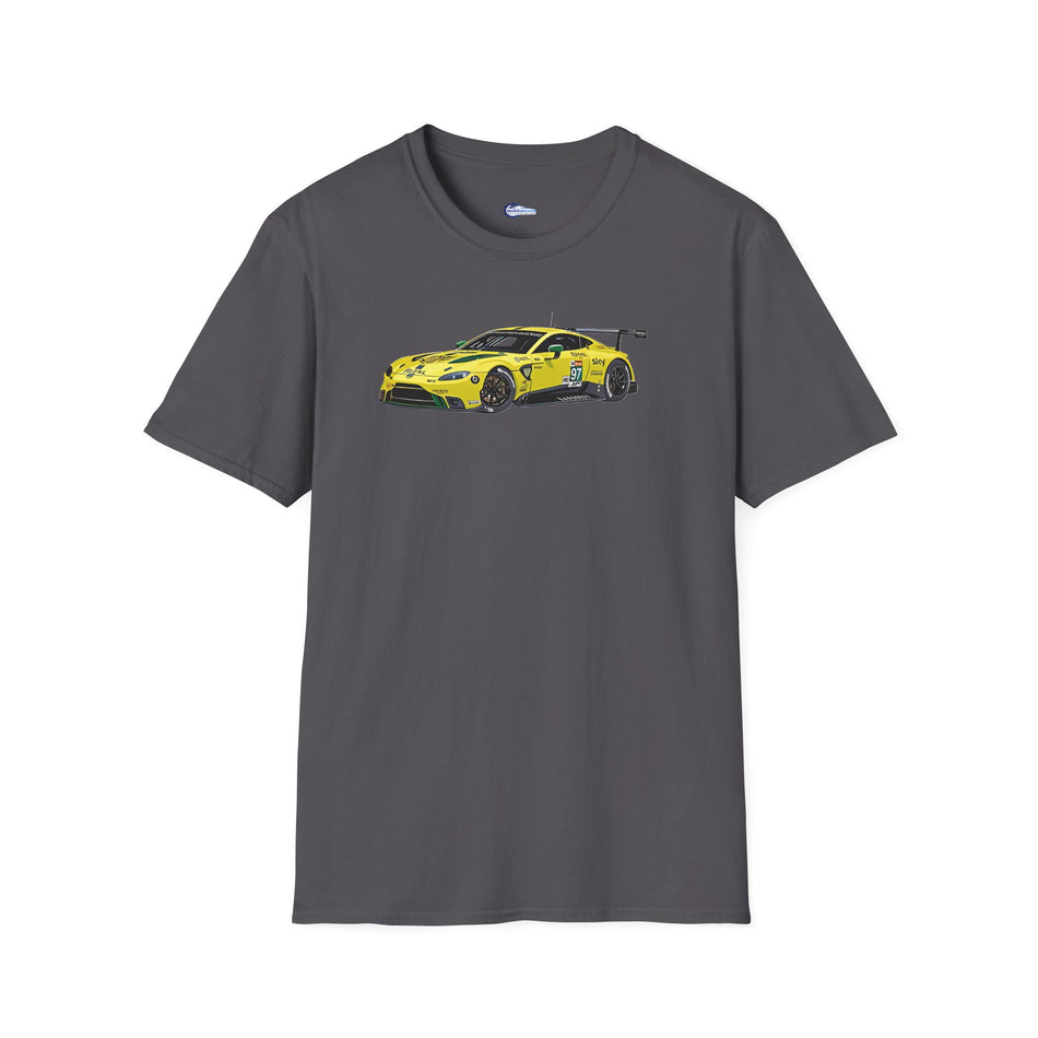 Cartoon Art 2018 Aston Martin Vantage GTE #97 Lynn - Martin - Adam Le Mans PRO -  Unisex T-Shirt - Racing Enthusiast Apparel