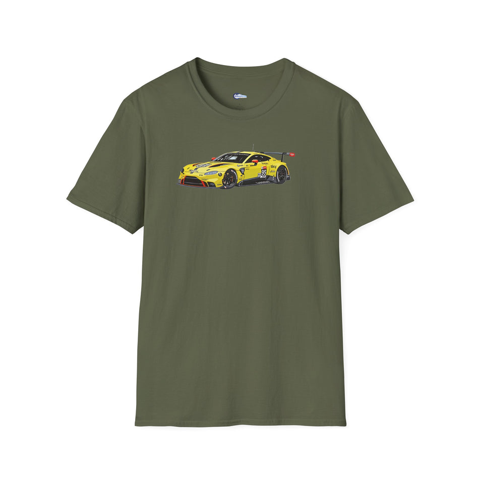 Vector Art 2018 Aston Martin Vantage GTE #95 Sorensen - Thiim - Turner Le Mans PRO -  Unisex T-Shirt