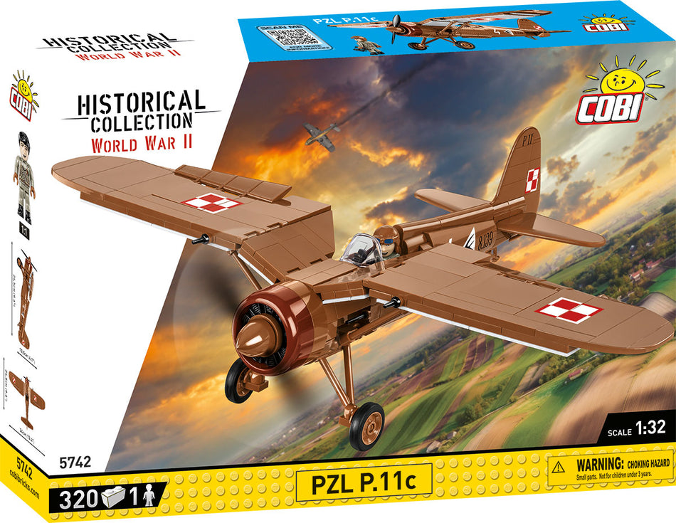 Cobi 320pcs HC WWII PZL P-11C