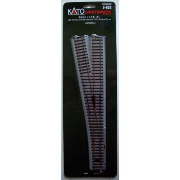 6 LEFT MANUAL TURNOUT 10 - Kato - ModelCars.com