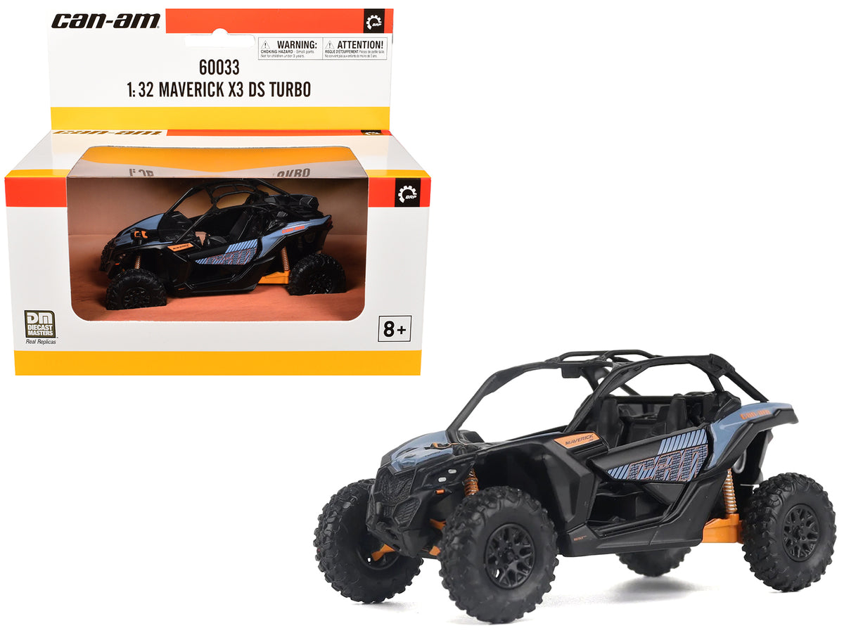 Can-Am Maverick X3 DS Turbo Blue and Orange 1/32 Diecast Model by BRP Models