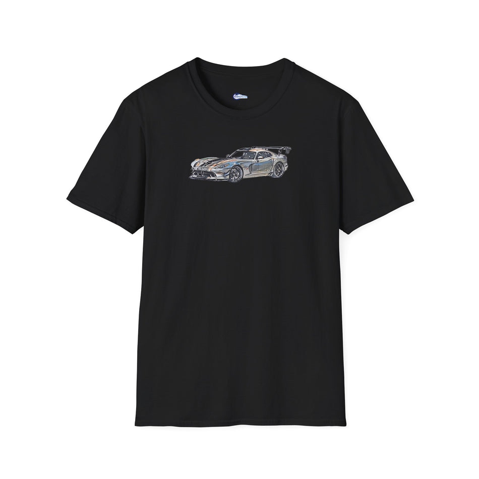 Dodge Viper Color Sketch T-Shirt