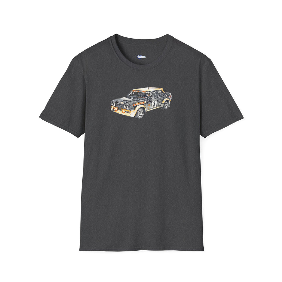 Sketch Art 1977 WRC Chamption - Abarth Rally Olio Fiat - Unisex T-Shirt