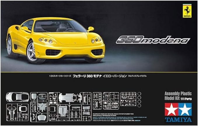 Ferrari 360 Modena - Yellow Version
Scale: 1:24 - Model Kit