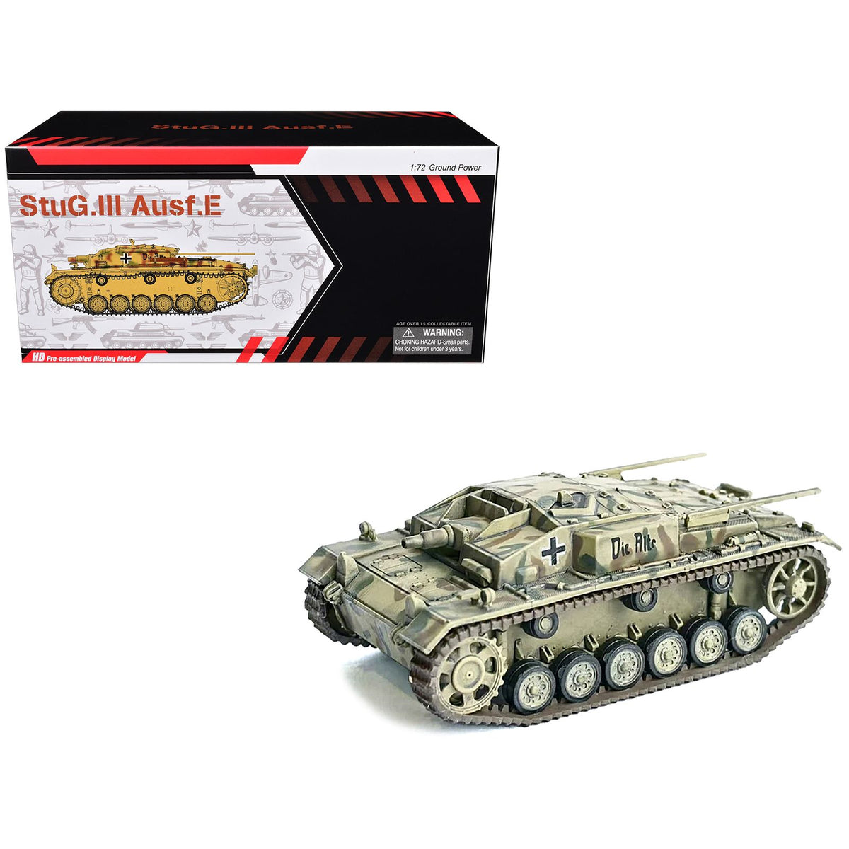 Germany StuG.III Ausf.E Tank "Kampfgruppe Schill Slovakia" (1944) "NEO Dragon Armor" Series 1/72 Plastic Model by Dragon Models