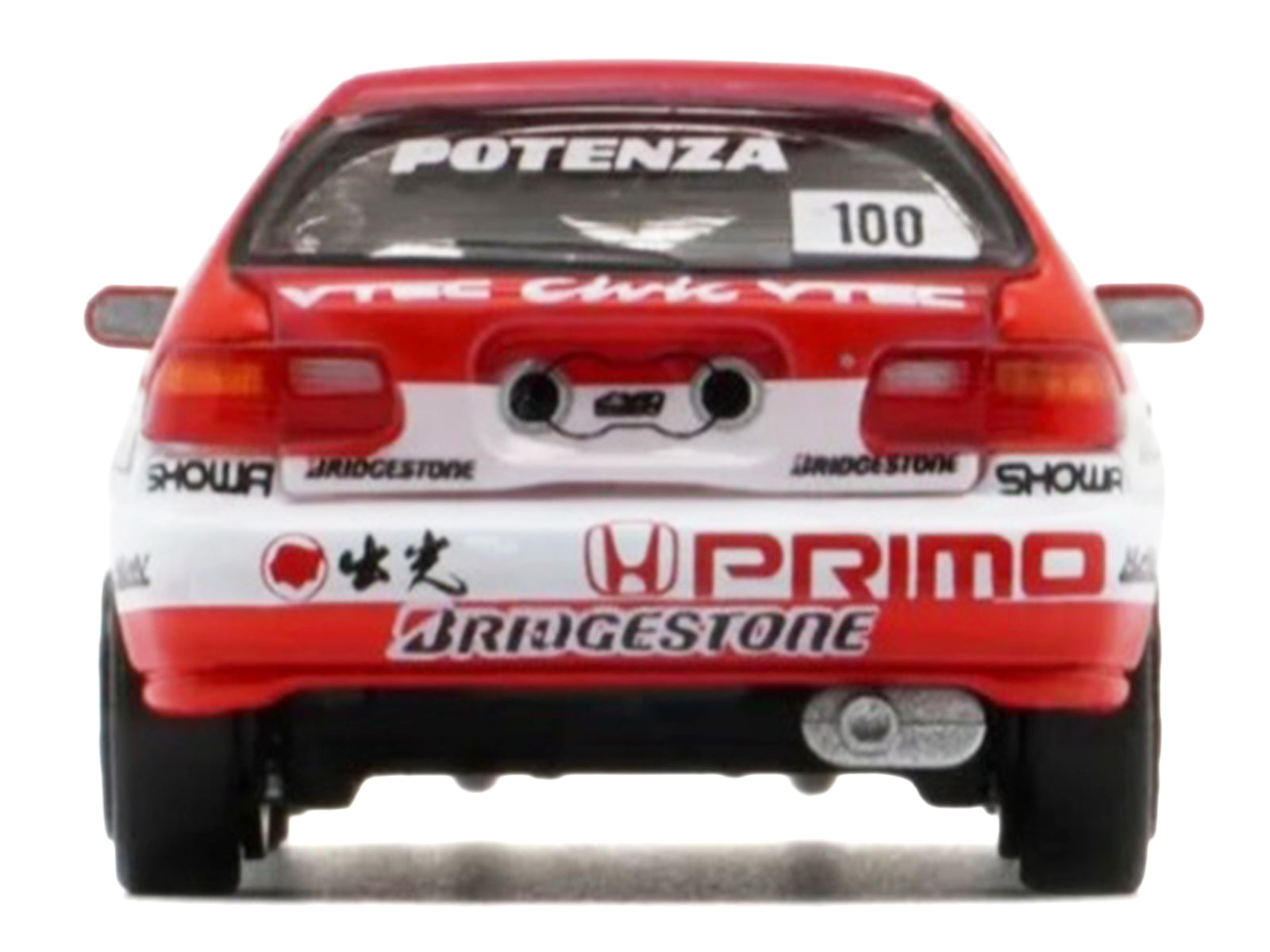Honda Civic VTEC race car rear view