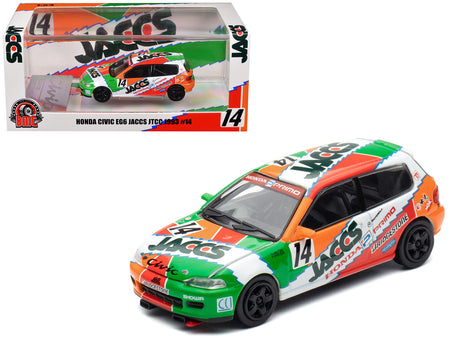 Honda Civic EG6 RHD (Right Hand Drive) #14 JACCS "Japanese Touring Car Championship" (1993) 1/64 Diecast Model Car by BM Creations