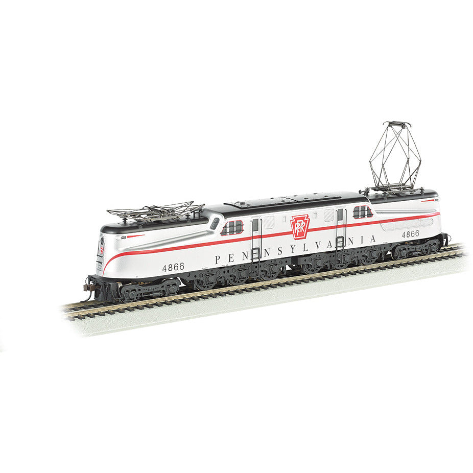 Bachmann PRR Silver w/ Red Stripe Congressional #4866-DCC Ready (HO GG1)